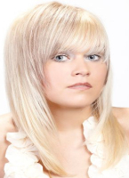 galeria fryzur - blond pasemka fryzury długie