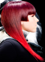 galeria fryzur - czerwone fryzury długie