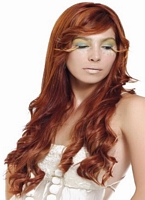 wieczorowa fryzurka, zdjęcia fryzur długie fryzury rude włosy