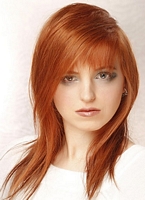 kategoria rude fryzury długie, włosy rozpuszczone, cieniowane